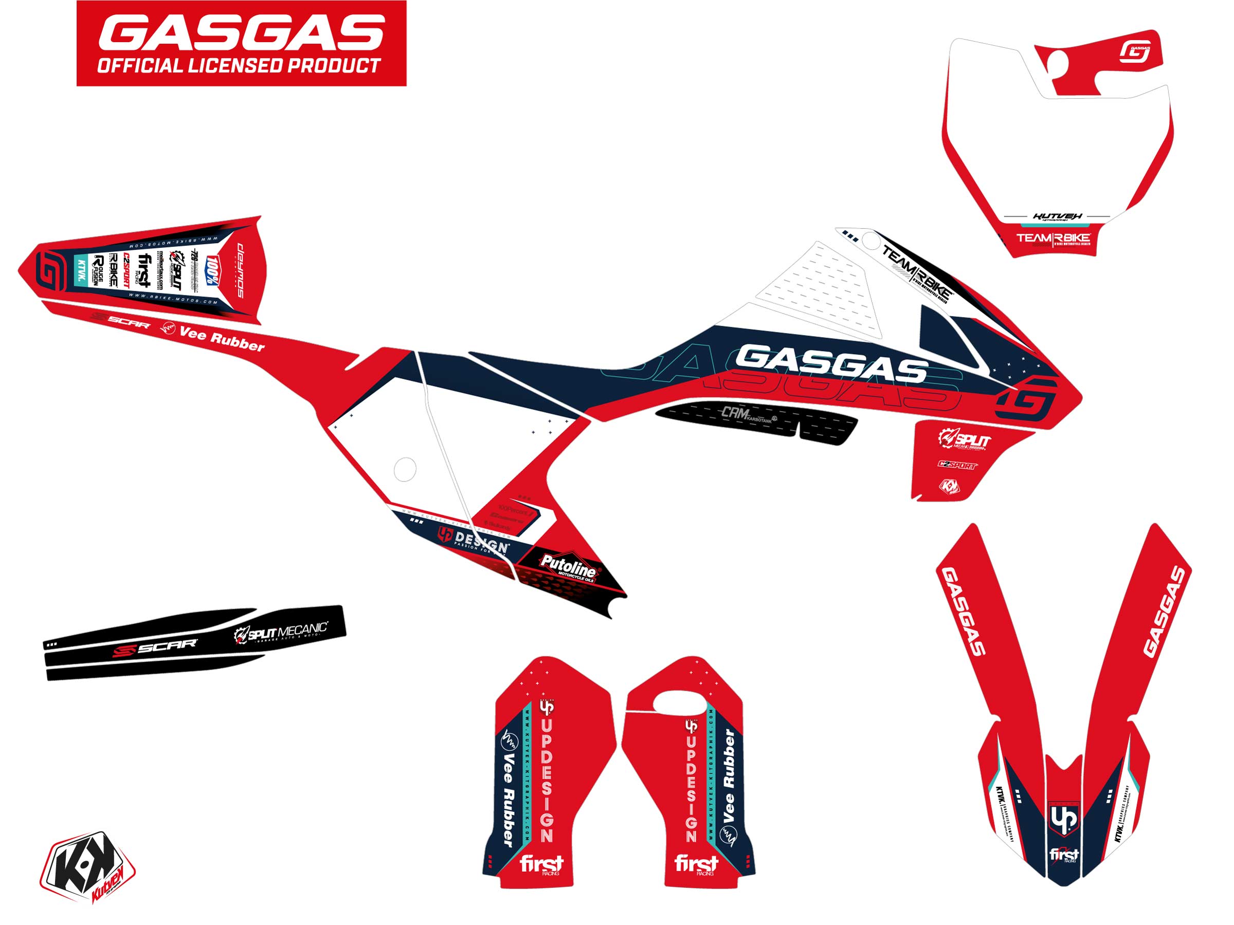 Gasgas Mc 65 Dirt Bike Replica Team Rbike K23 Graphic Kit